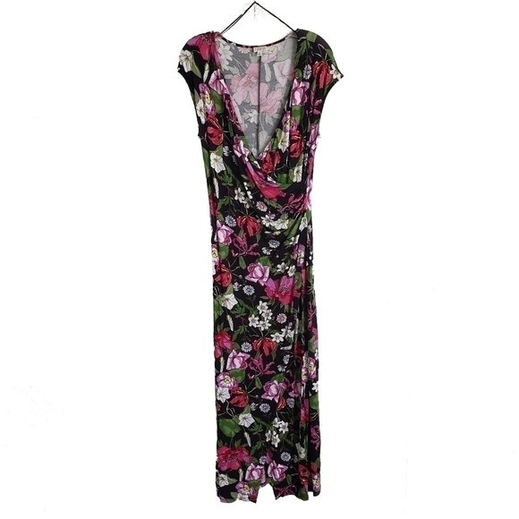 SPENSE Faux Wrap Floral Maxi Dress Size  M - Picture 5 of 9